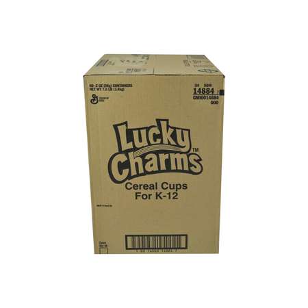 LUCKY CHARMS Lucky Charms Cereal Single Serve K12 2 oz. Eq Grain, PK60 16000-14884